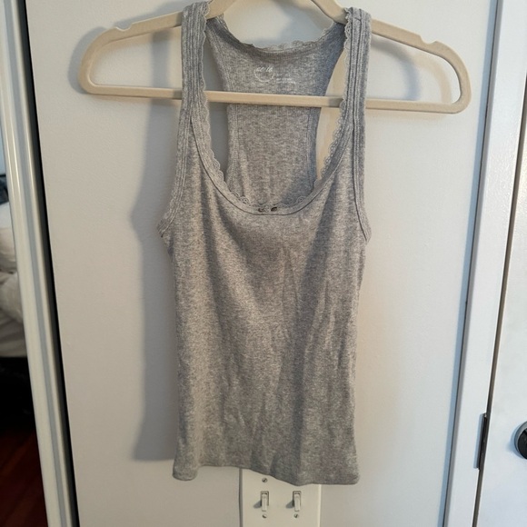 AERIE easy does it grey tank NWT - Picture 2 of 6